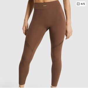 Gymshark Whitney‎ Simmons mesh leggings Brown Sz: XS